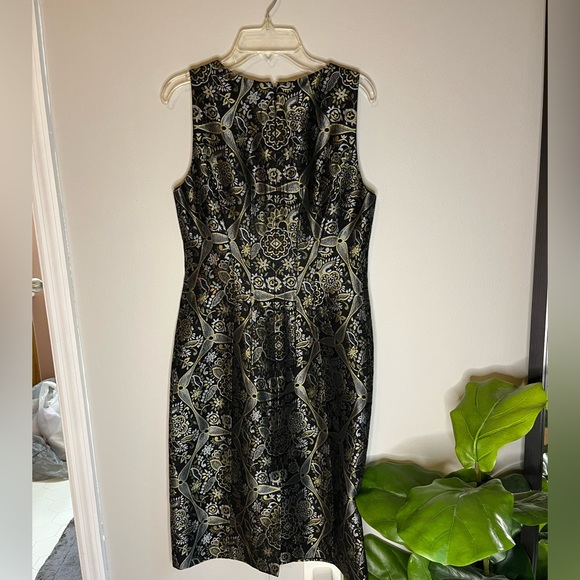 Etcetera sleeveless black and silver dress size 0 - Picture 3 of 5